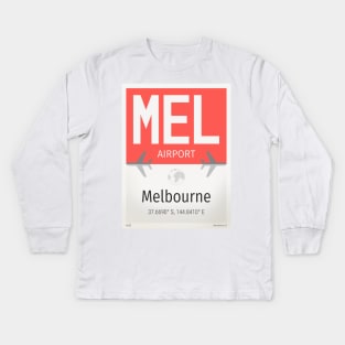 Melbourne MEL airport Kids Long Sleeve T-Shirt